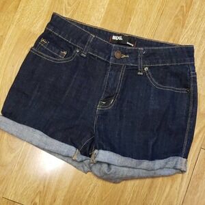 BDG dark wash Shortie denim shorts 27